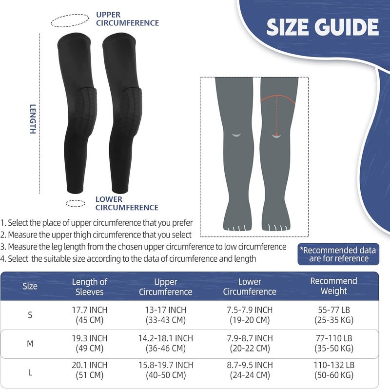 Newbyinn Knee Pad for Kid Youth 1 Pair, Black Padded Knee Leg Compression Sleeve for Basketball Football Volleyball Soccer Sport Boy Girl - Image 2
